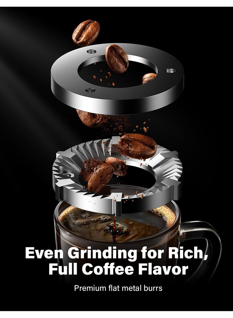 ibsun Burr Coffee Grinder Electric with 32 Grinding Sizes, Coffee Bean Grinder with 40 Seconds Adjustable Electronic Timer v60 - Image 2
